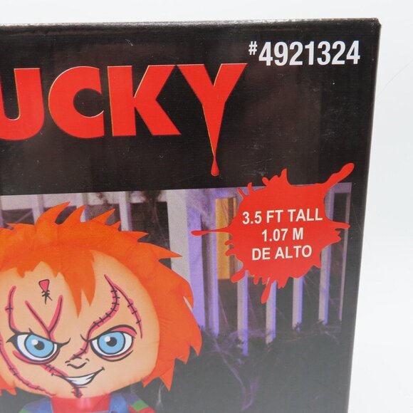 Gemmy Chucky Childs Play 3.5 Feet Tall LED Lighted Inflatable Halloween 2022 NEW - Picture 3 of 12